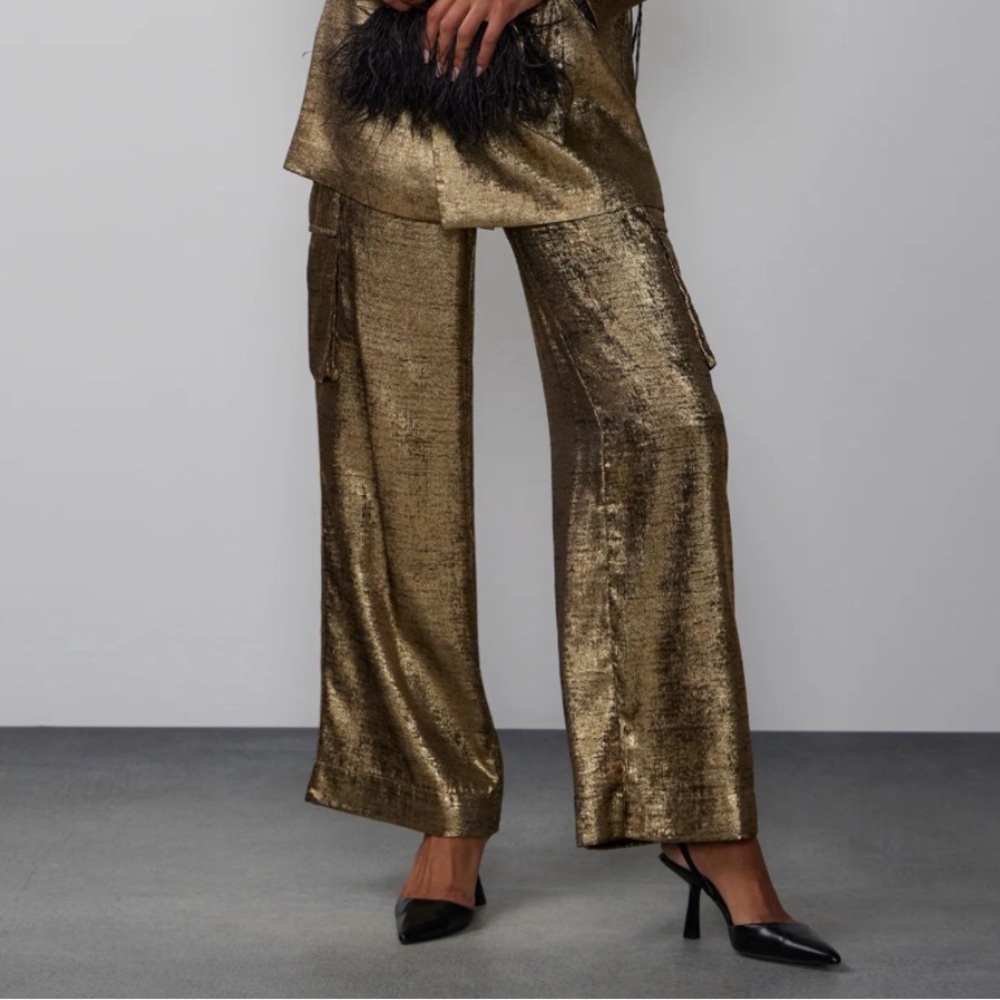 Pants - New York & Company Gold Pants - Matching blazer also for sale.